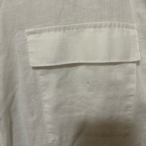 Calvin Klein linen button down top - Picture 5 of 6